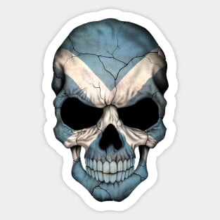 Scottish Flag Skull Sticker